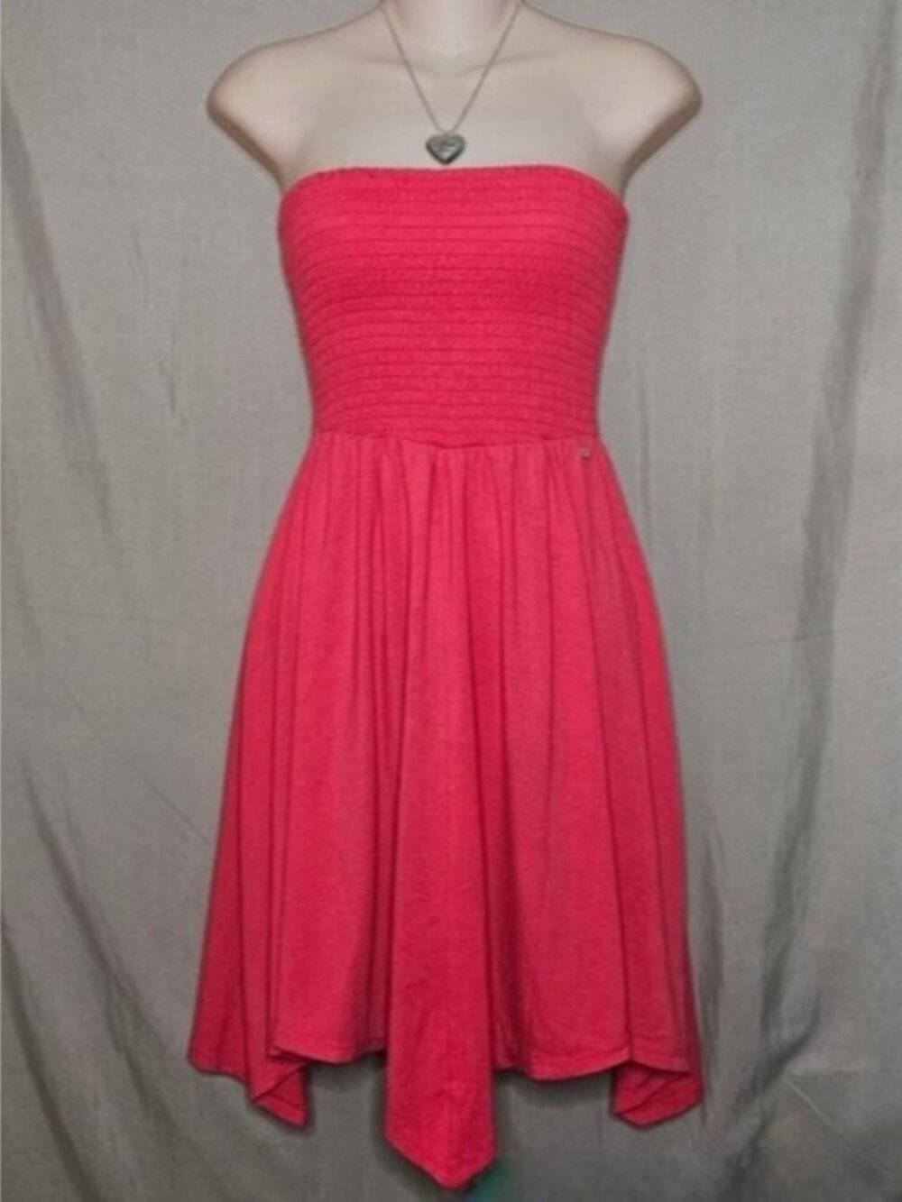 Guess Pink‎ Strapless Smocked Casual Tube Top Sundress